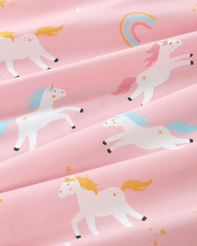 Baumwollstoff - Lustige Einhörner