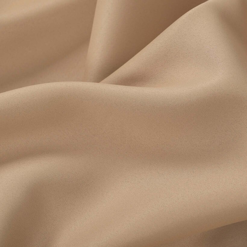 Blackout Verdunkelungsvorhang mit Satin-Glanz - goldbeige