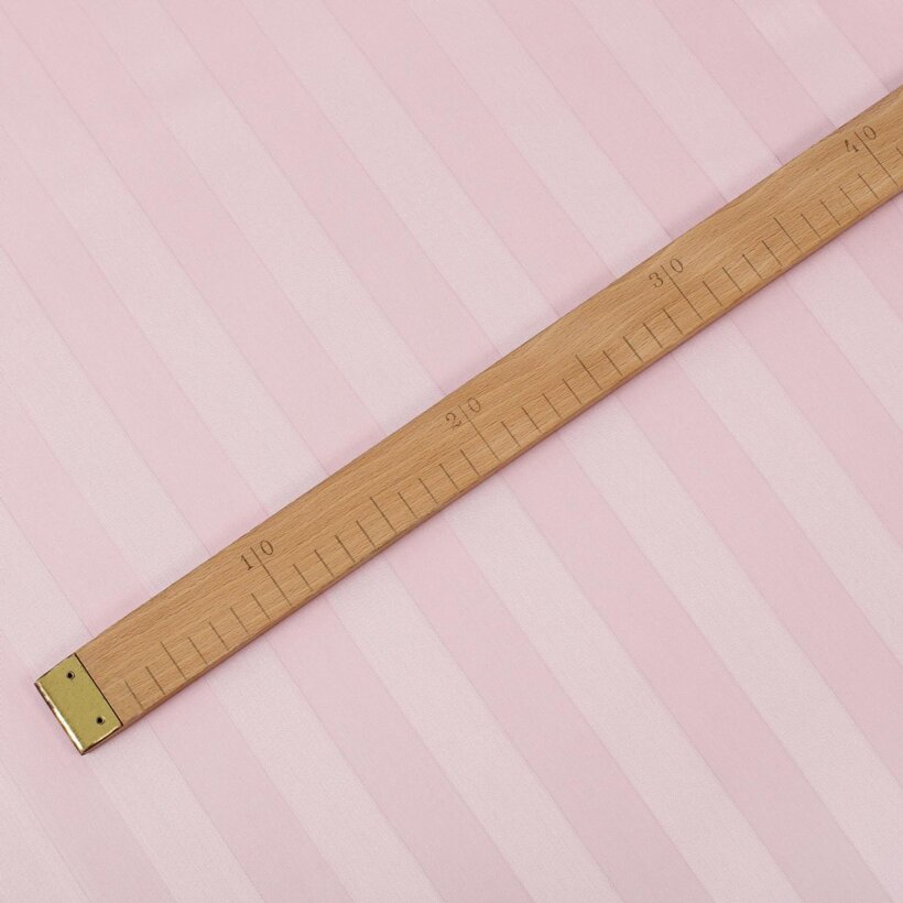 Damast - altrosa Streifen mit Satin-Glanz