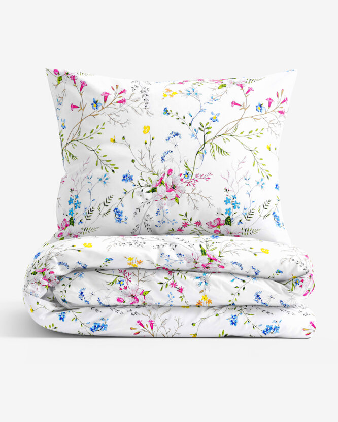 Bettwäsche aus Baumwolle - Gemalte Wiesenblumen