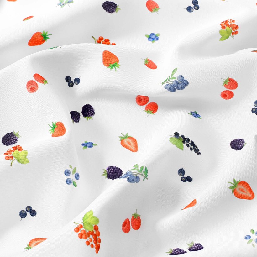 Teflonstoff für Tischdecken - Beeren