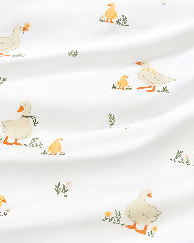 Ostern Runde Tischdecke 100% Baumwolle - Enten