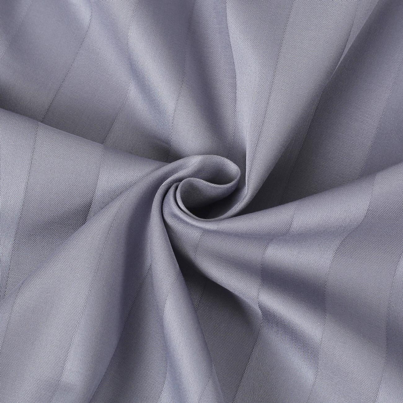 Damast - dunkelgraue Streifen mit Satin-Glanz