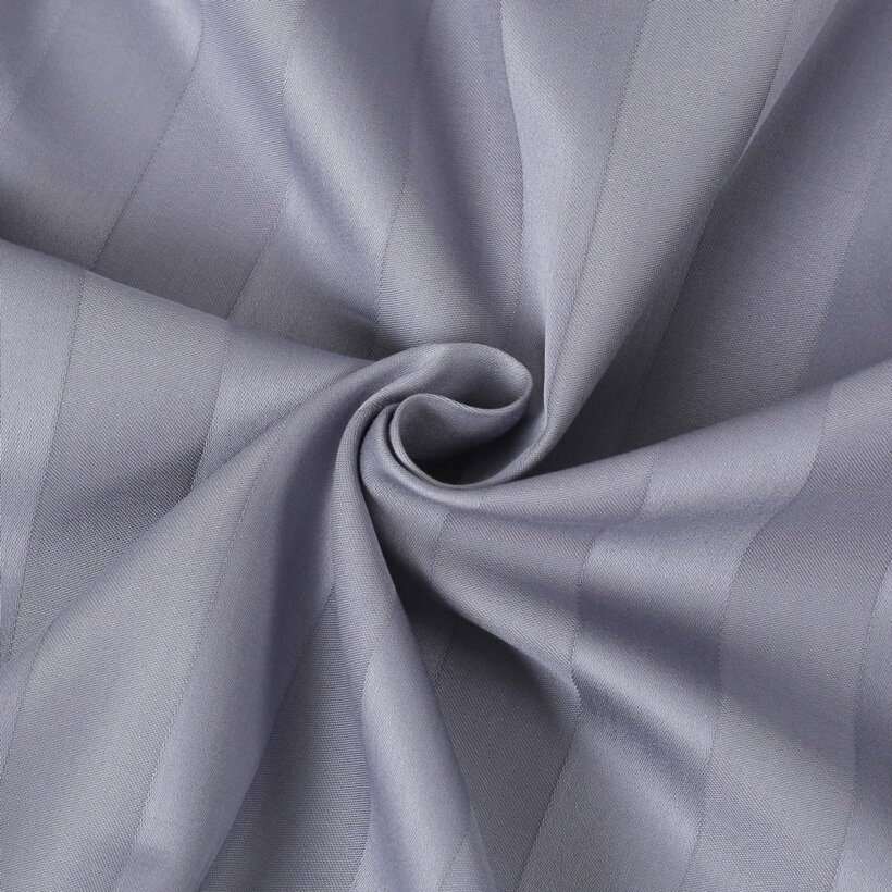 Damast - dunkelgraue Streifen mit Satin-Glanz