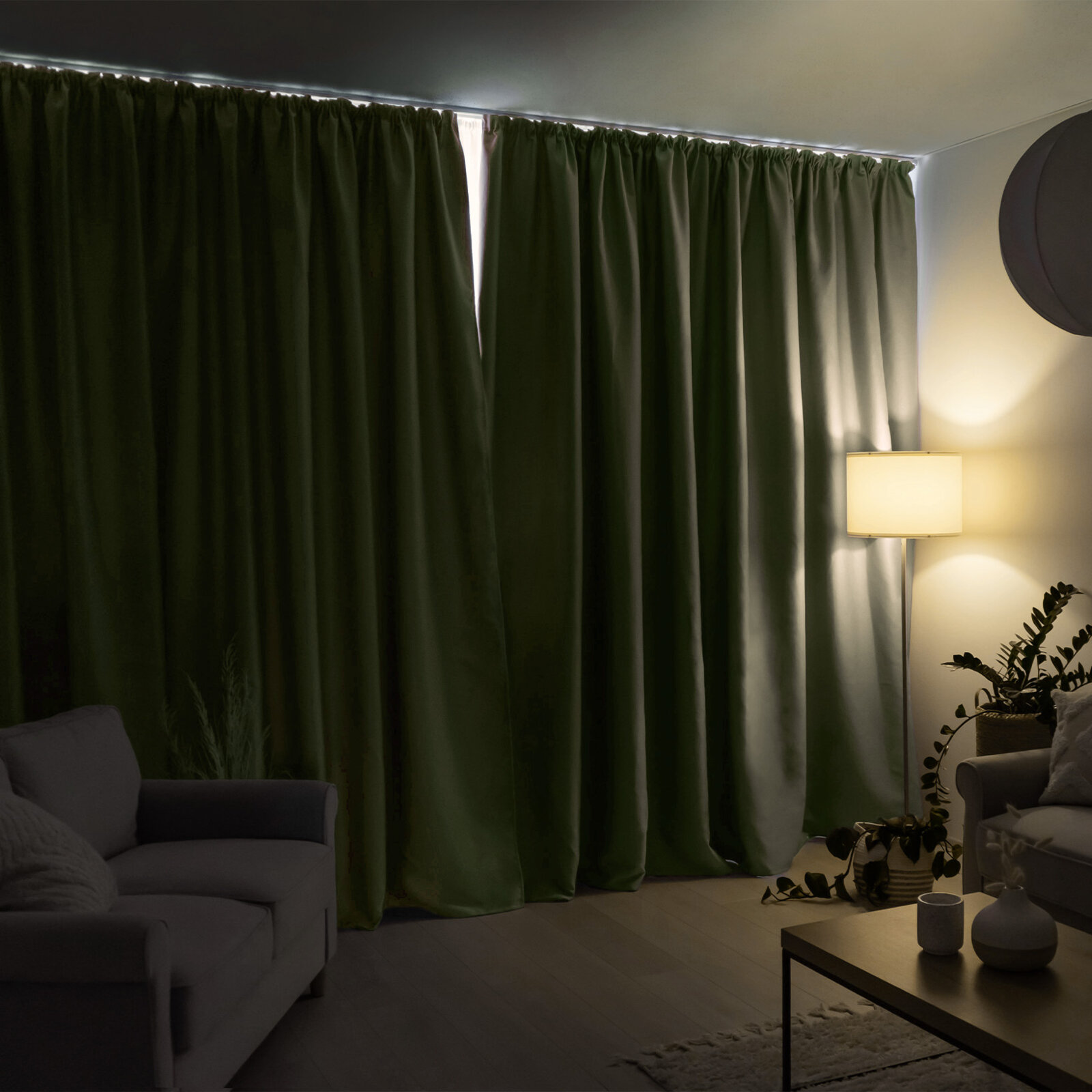 Blackout Verdunkelungsvorhang - salbeigrün starý