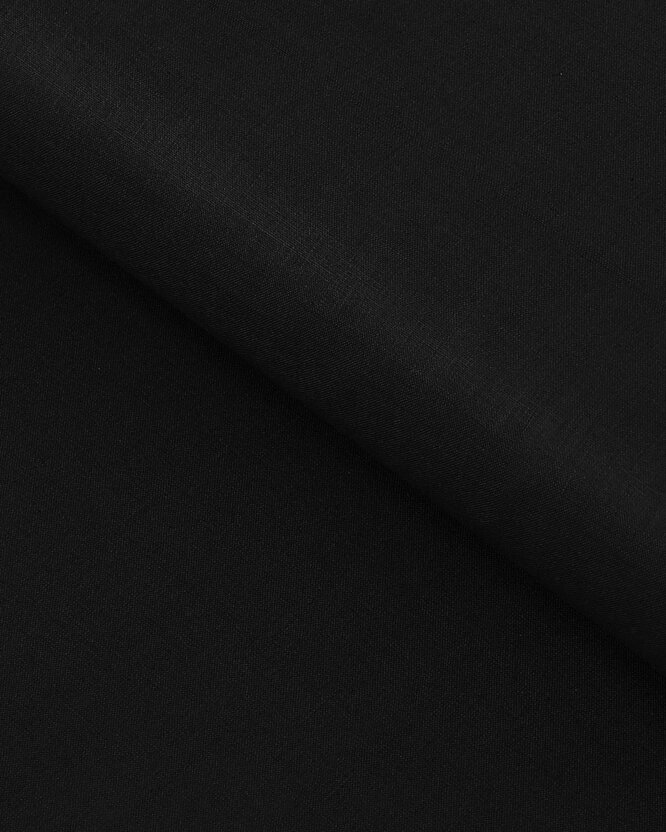 Baumwollstoff einfarbig Suzy - schwarz