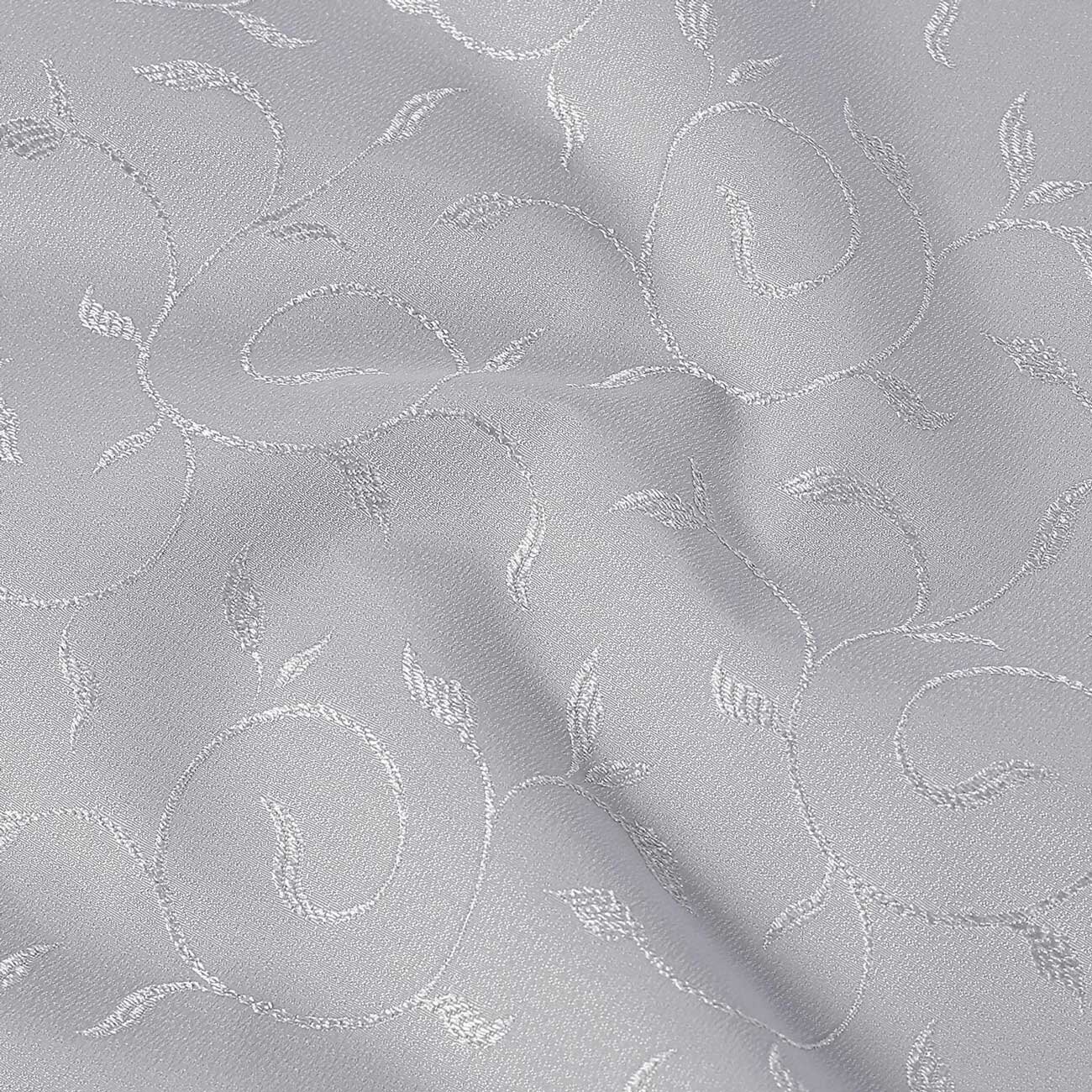 Teflonstoff für Tischdecken – grau mit großen Ornamenten
