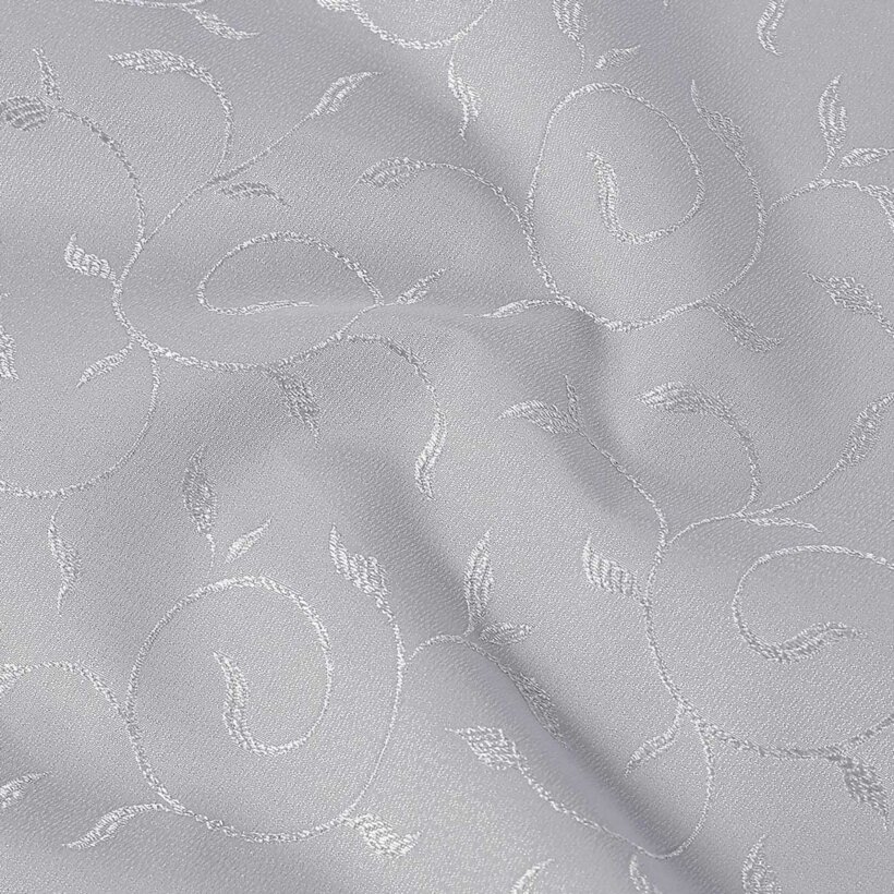 Teflonstoff für Tischdecken – grau mit großen Ornamenten