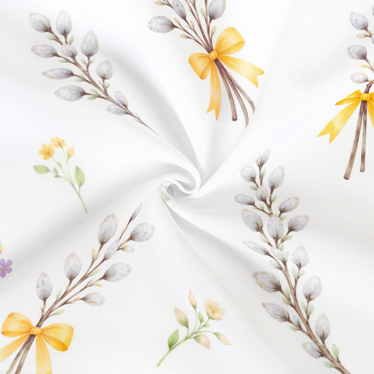 Ostern Teflonstoff für Tischdecken - Weidenkätzchen