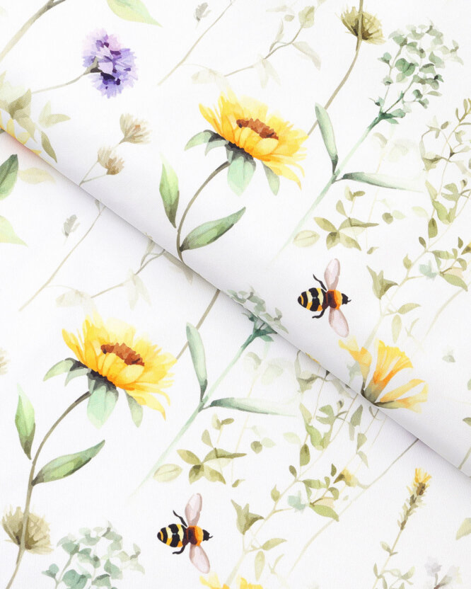 Teflonstoff für Tischdecken - Wiesenwelt