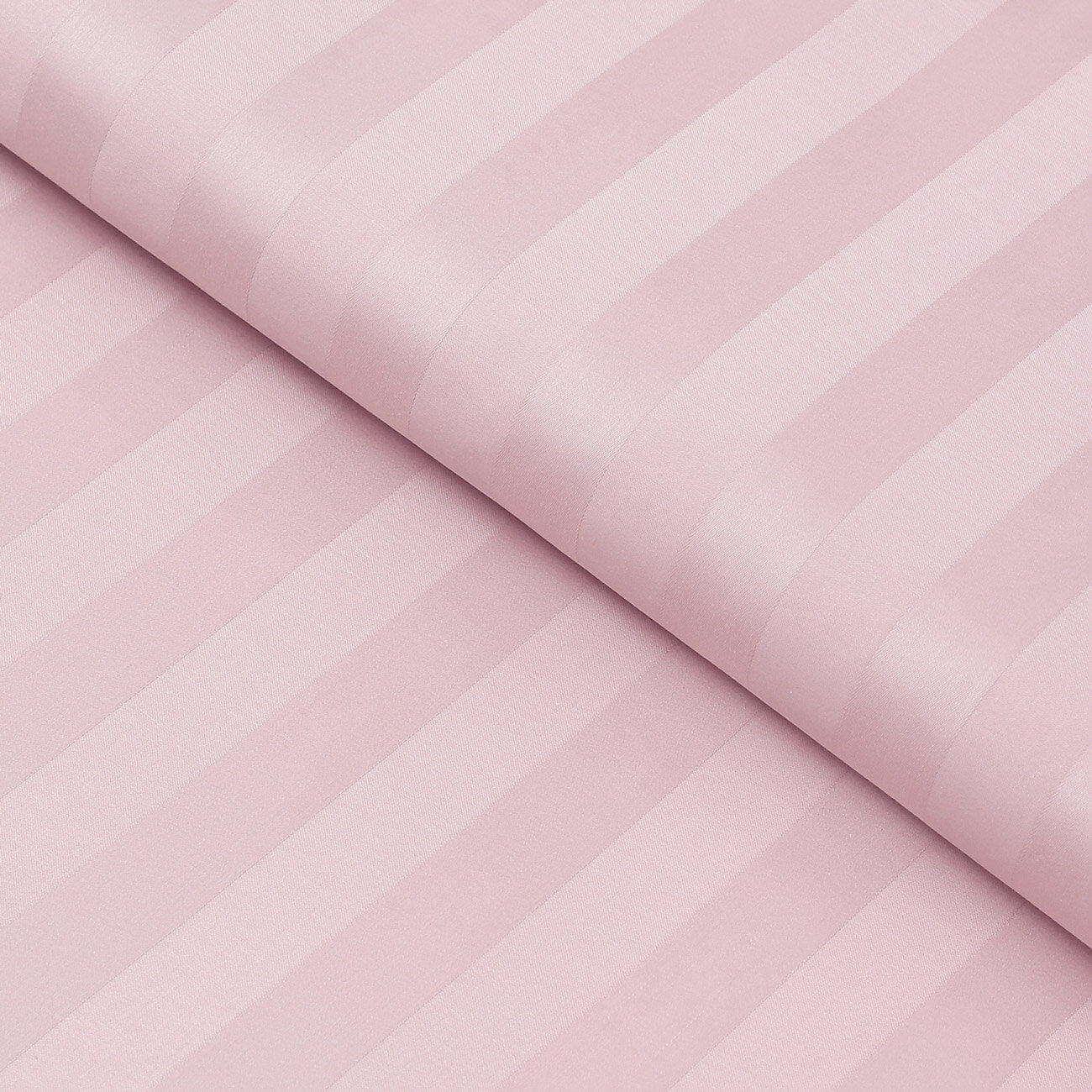 Damast - altrosa Streifen mit Satin-Glanz