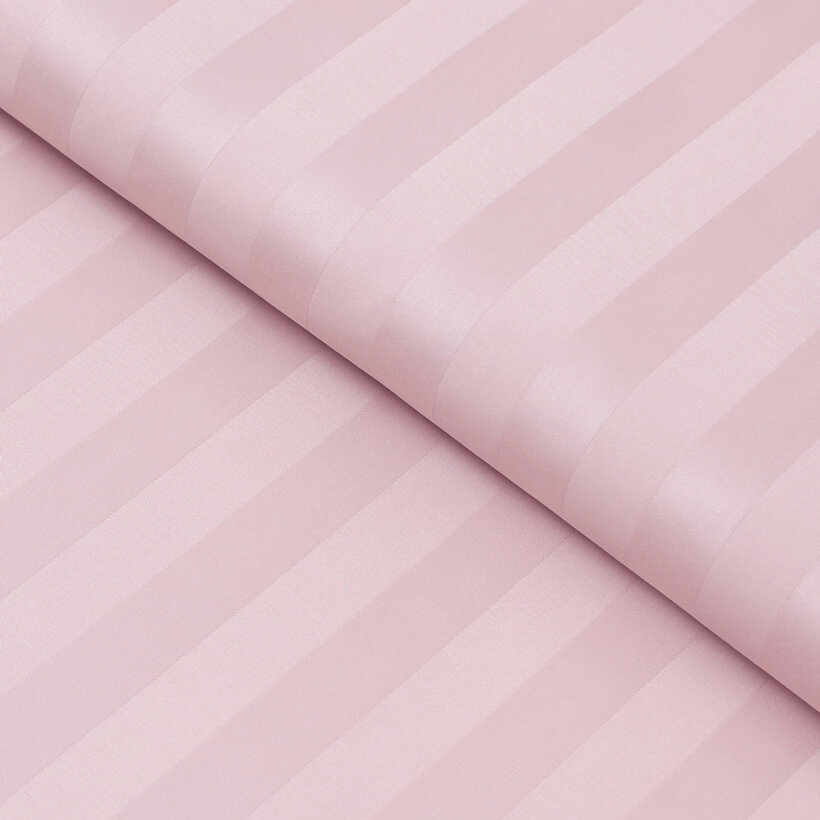 Damast - altrosa Streifen mit Satin-Glanz