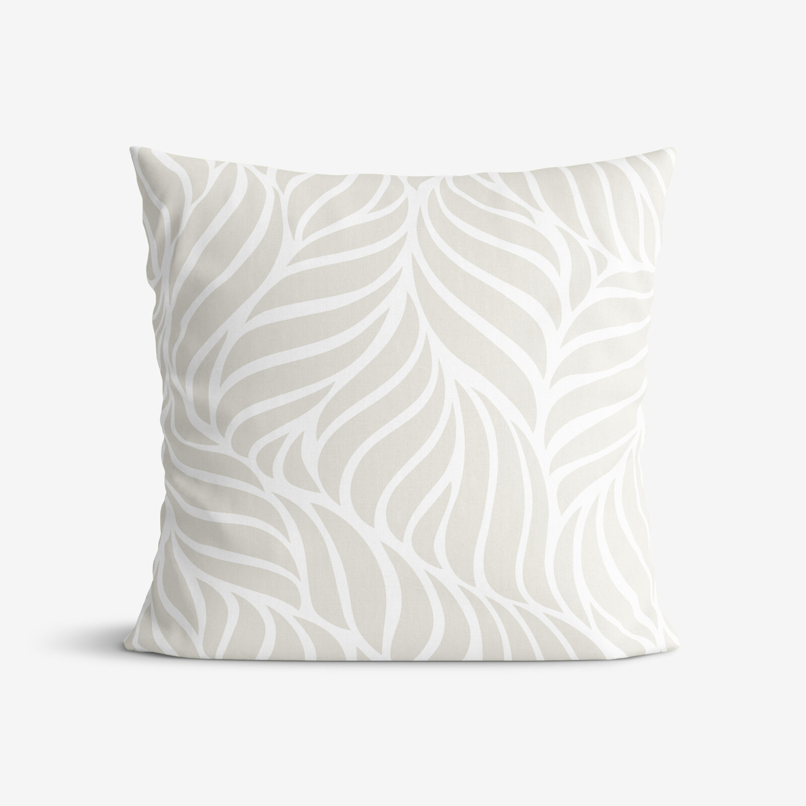 Dekorativer Kissenbezug - Beige Linien