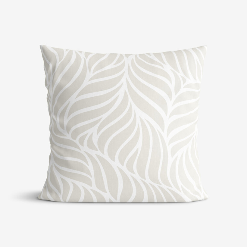 Dekorativer Kissenbezug - Beige Linien