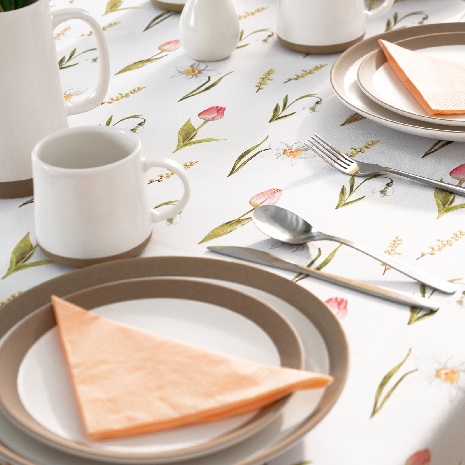 Eckige Tischdecke Teflon - Frühlingsstimmung