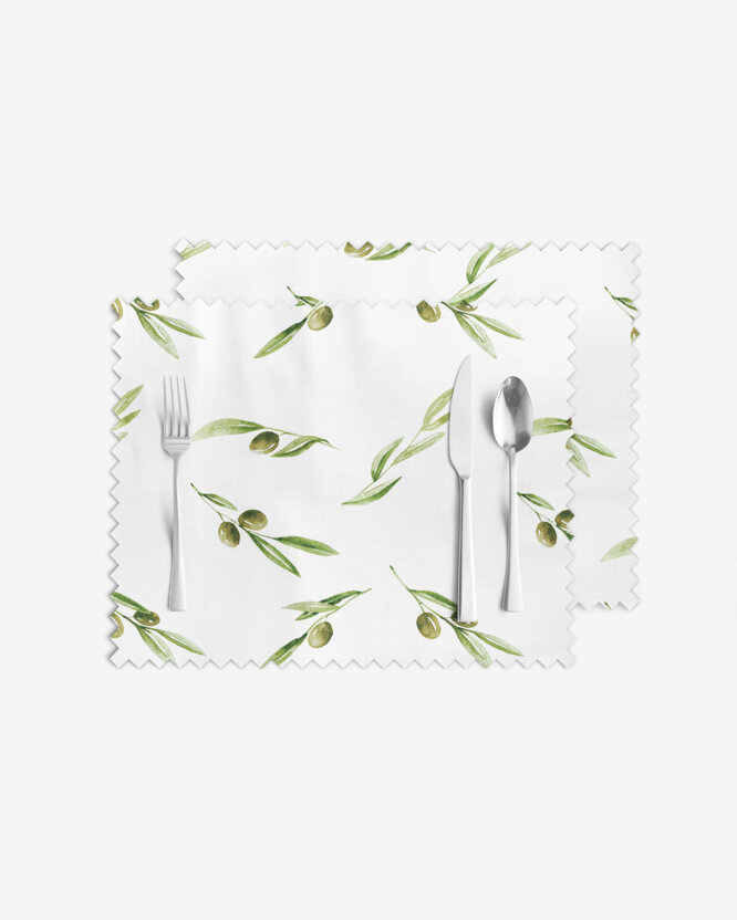 Teflon-Tischset - Oliven - Set 2 Stück