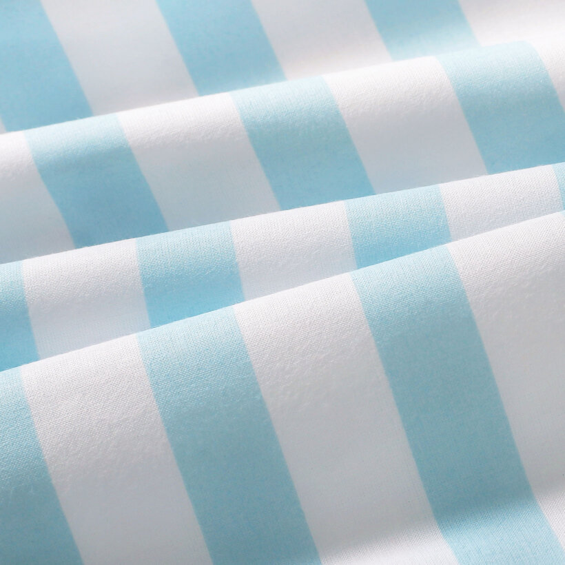 Bettwäsche für Babybetten aus Baumwolle - Segelboote mit blauen Streifen