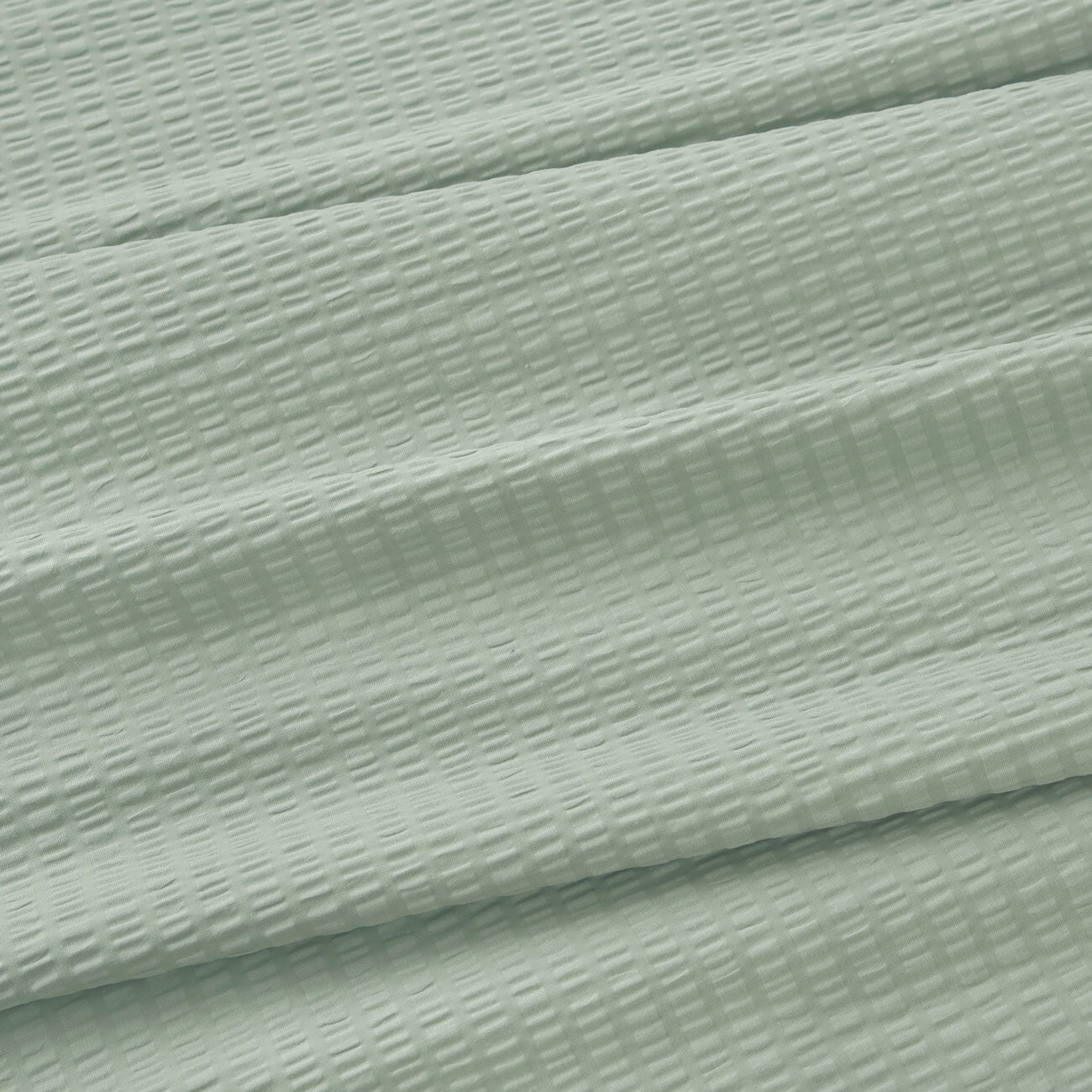 Seersucker - salbeigrün