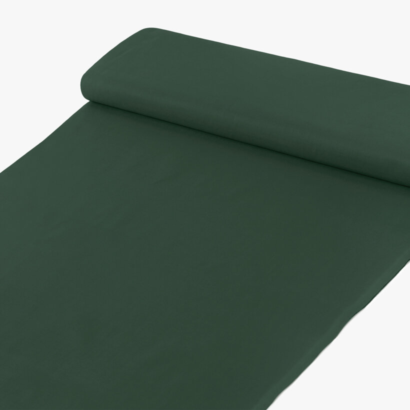 Baumwollstoff einfarbig Suzy - dunkelgrün