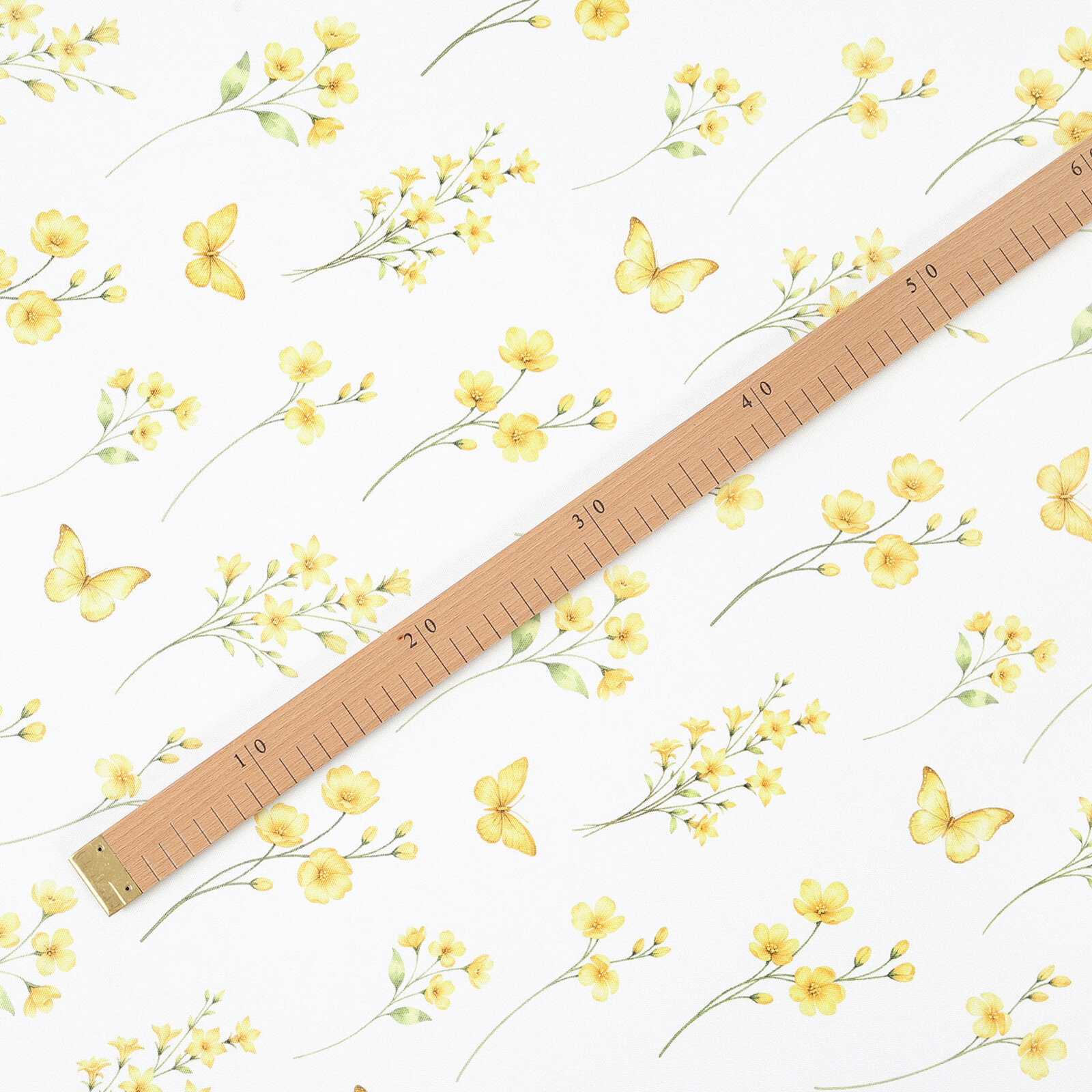 Teflonstoff für Tischdecken - Gelbe Wiese