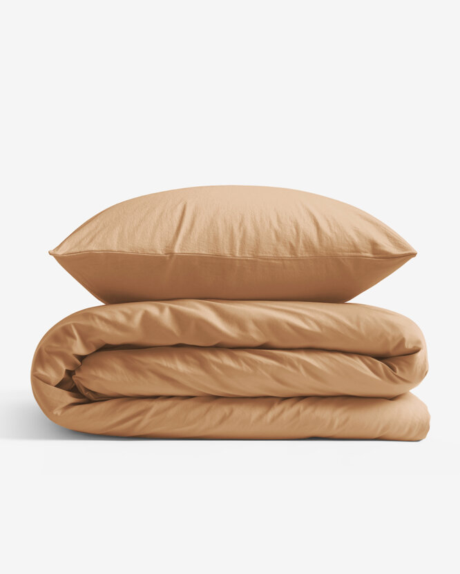 Bettwäsche aus Baumwolle - braun