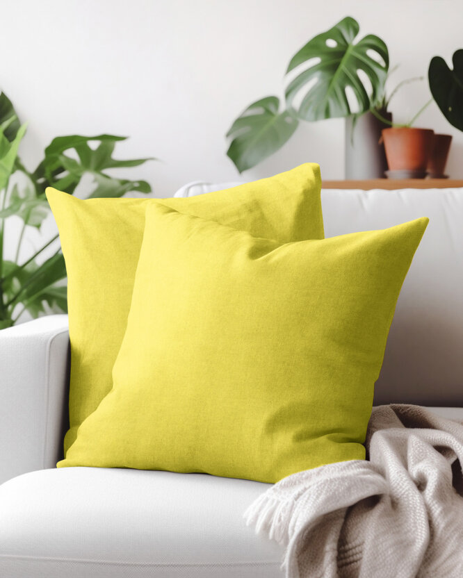 Dekorativer Kissenbezug Malaga - limettengrün