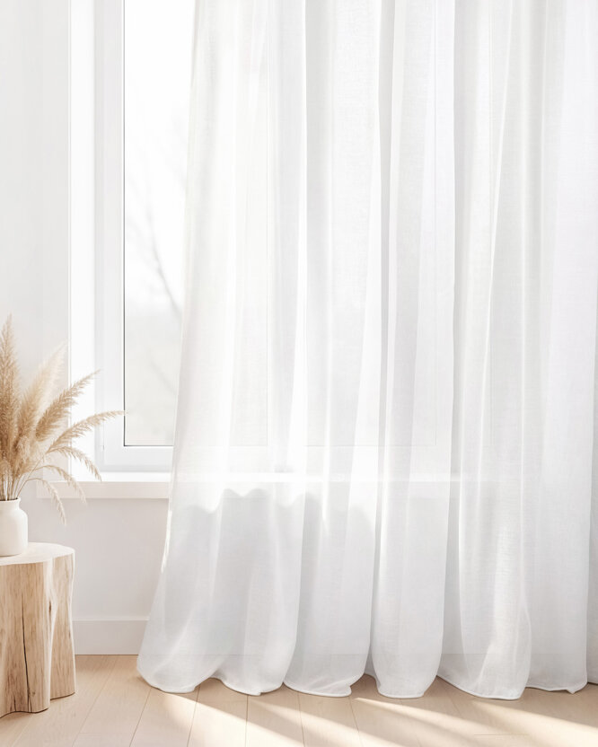 Voile – Rustikales Weiß