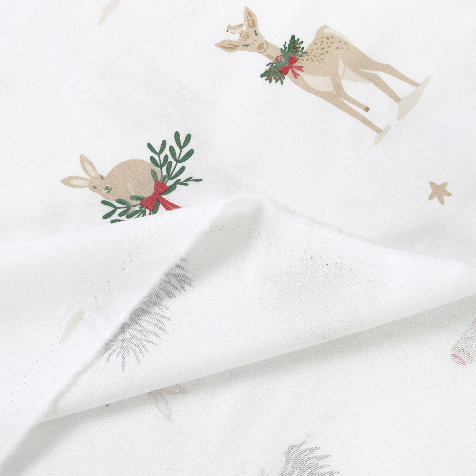 Flanellstoff - Traditionelle Weihnachten