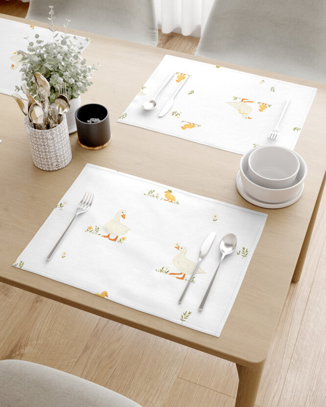Ostern Tischset 100% Baumwolle - Enten - 2 Stück