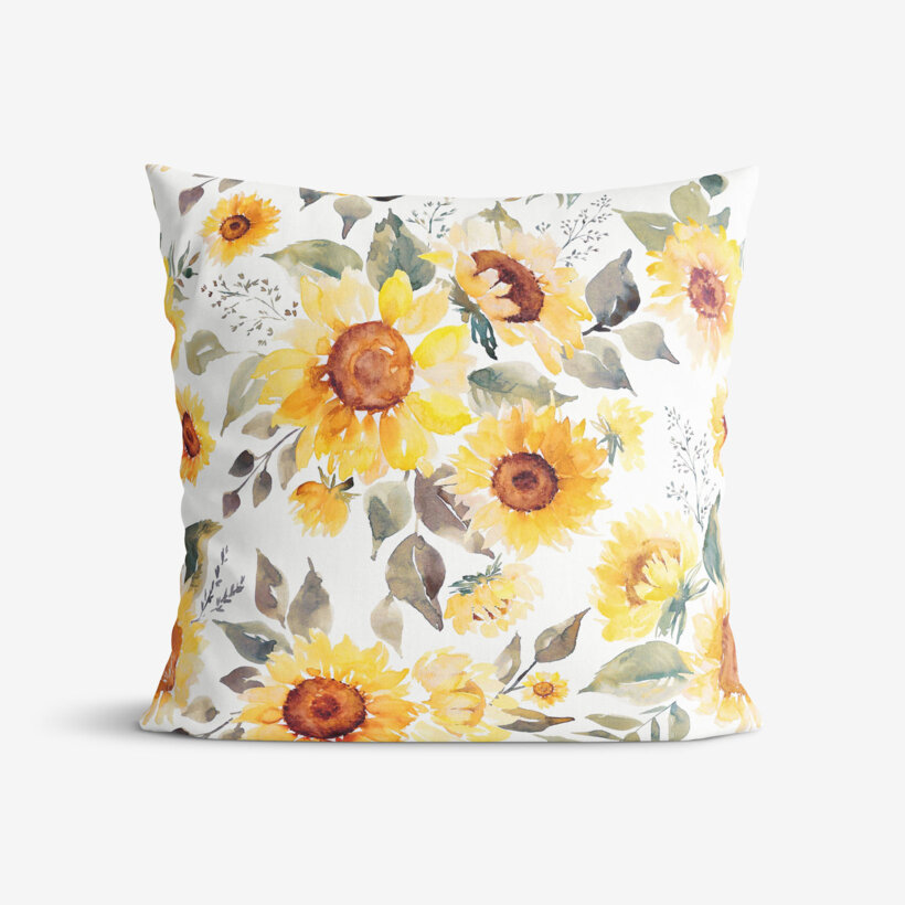 Dekorativer Kissenbezug - Sonnenblumen