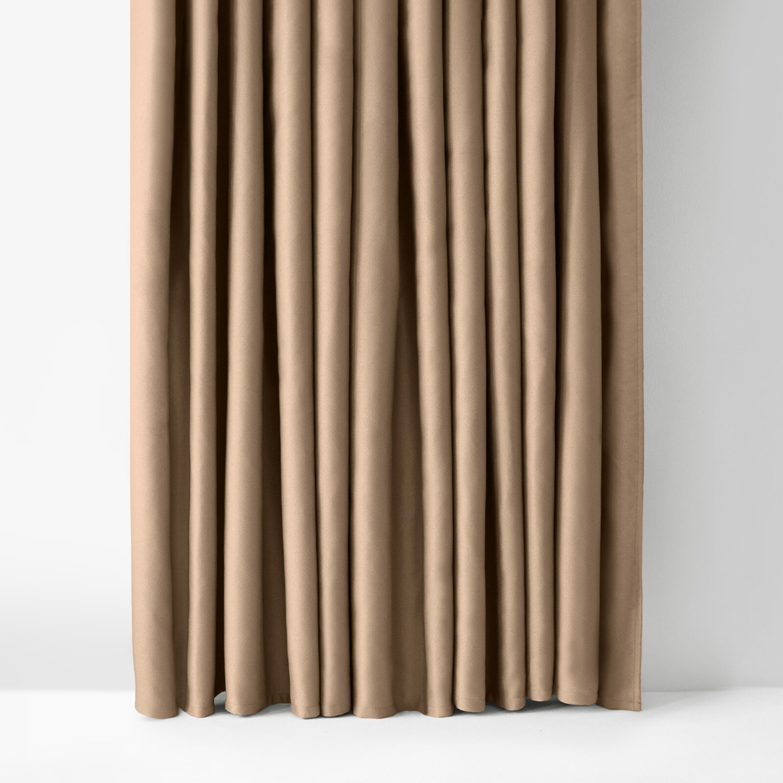 Blackout Verdunkelungsvorhang mit Satin-Glanz - goldbeige