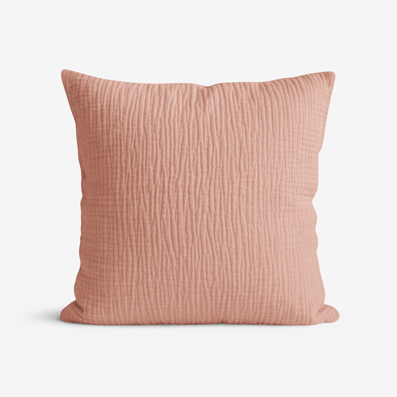 Musselin-Kissenbezug – pfirsich