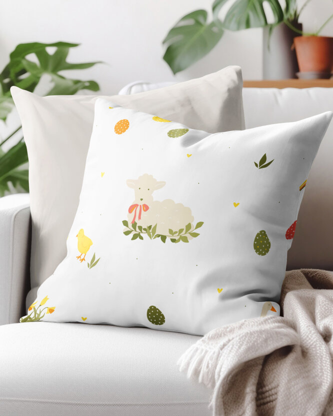 Kissenbezug aus Baumwolle - traditionelle Ostern
