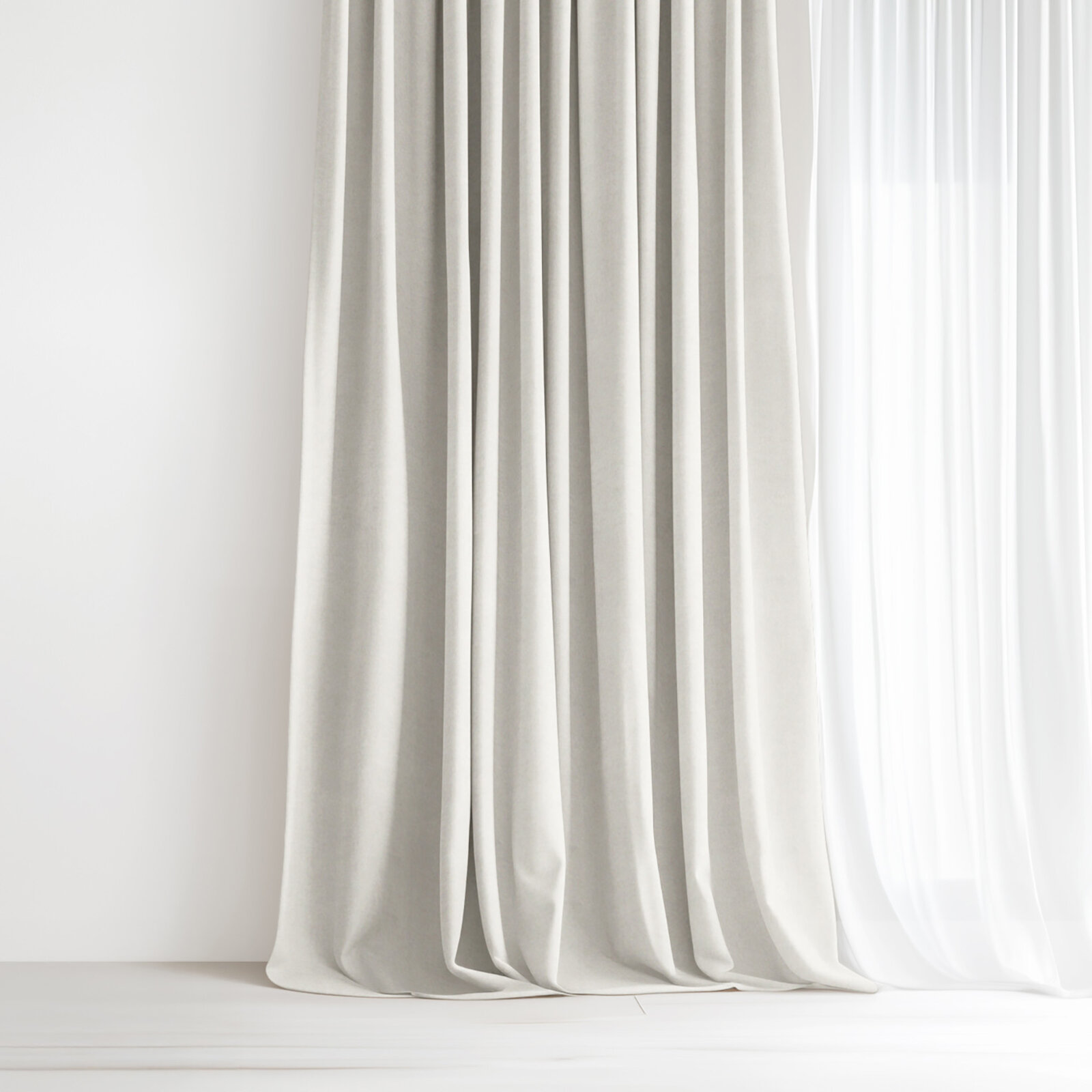 Dekorativer Vorhang Marbella - cremefarbe