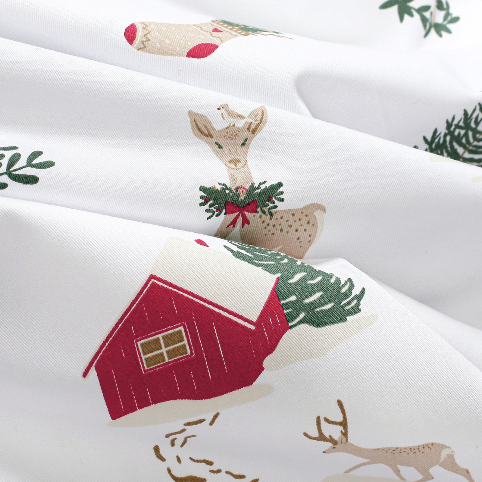 Weihnachtliches Tischset 100% Baumwollköper - Traditionelle Weihnachten - 2 Stück