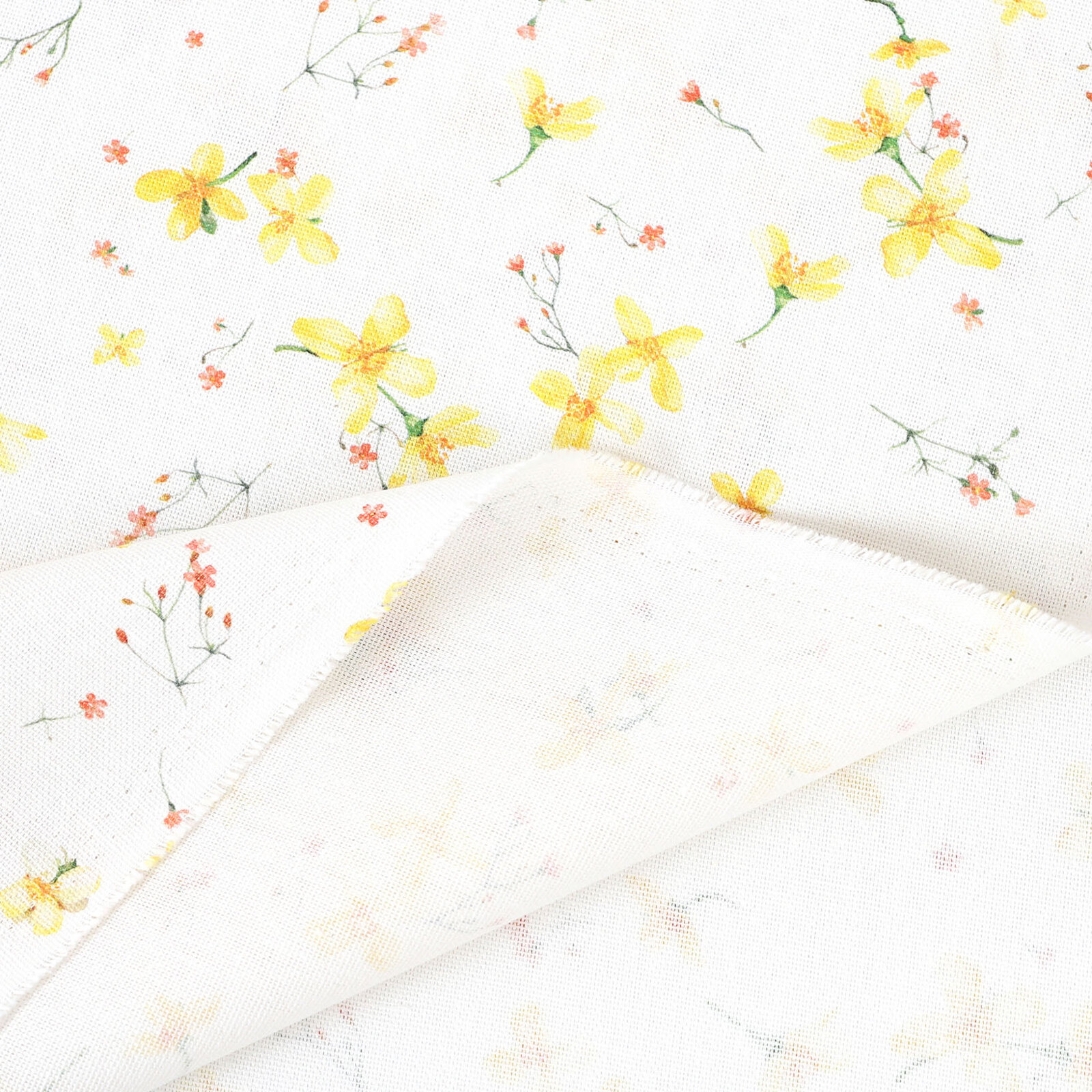 Dekorativer Stoff Valencia - Blüten der Narzissen