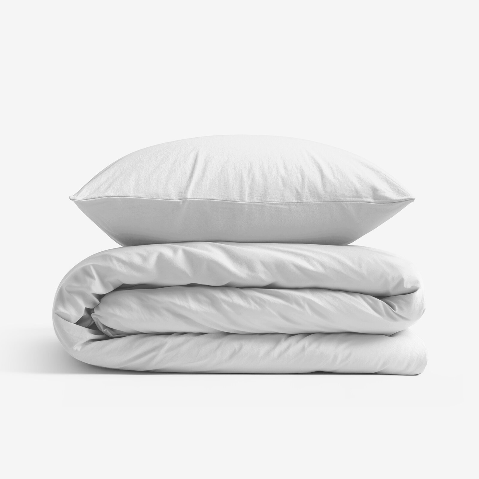 Bettwäsche aus Baumwolle - hellgrau