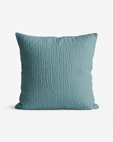 Musselin-Kissenbezug – petrol