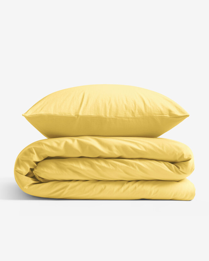 Bettwäsche aus Baumwolle - gelb