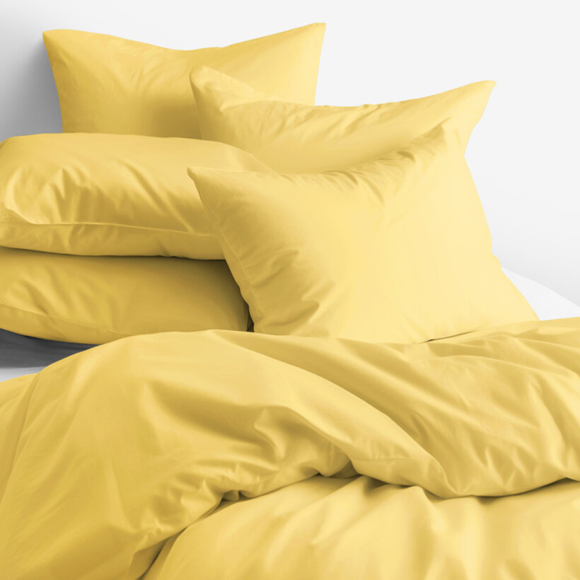 Bettwäsche aus Baumwolle - gelb