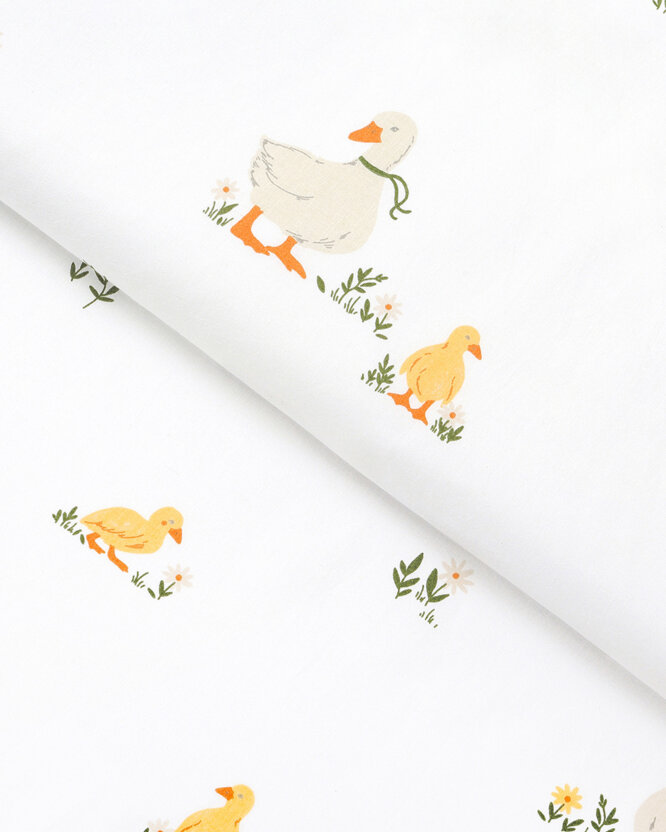 Ostern Baumwollstoff - Enten