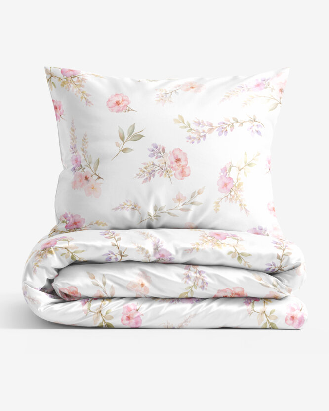 Bettwäsche aus Mako-Satin - Romantische Wiese