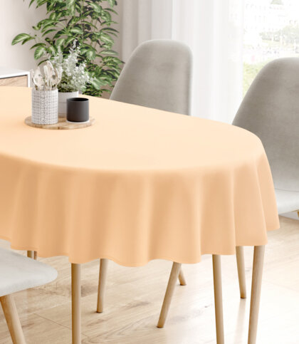 Ovale Tichdecke aus 100% Baumwolle - apricot