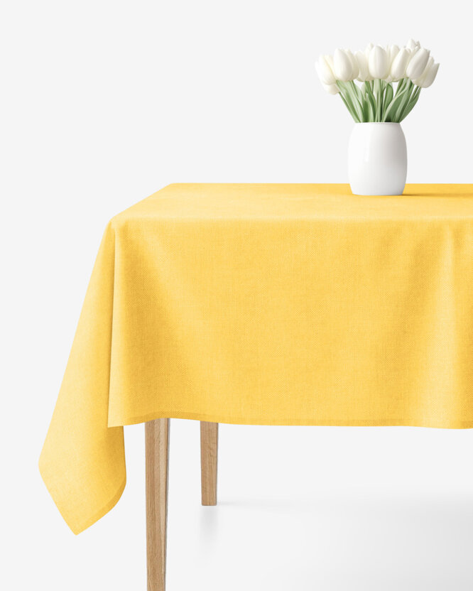 Eckige Tischdecke Malaga - gelb