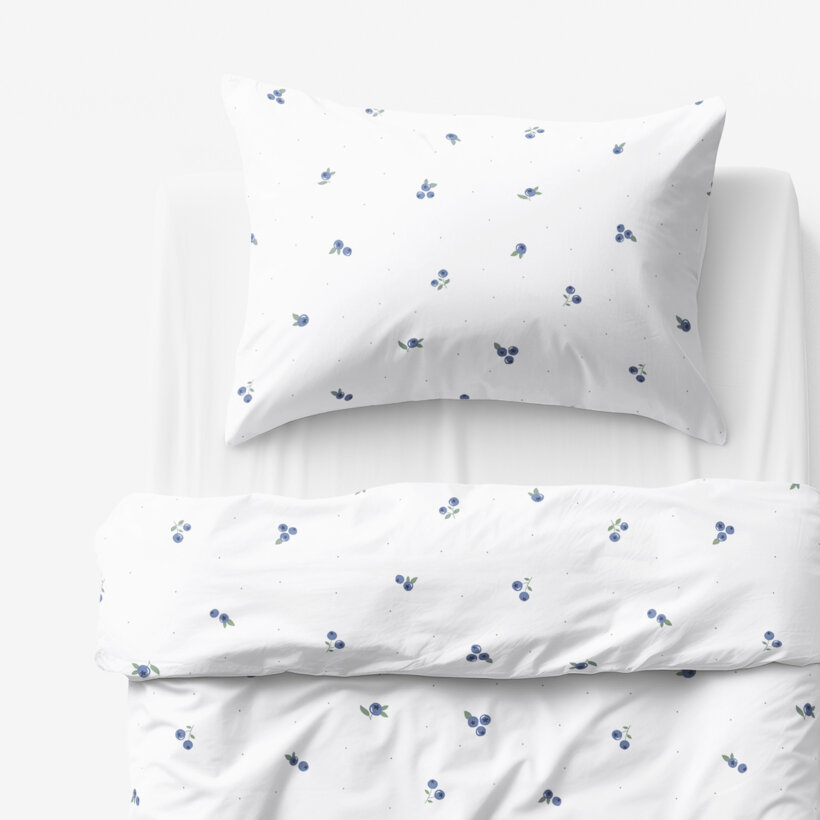 Kinder - Bettwäsche aus Baumwolle - Heidelbeeren