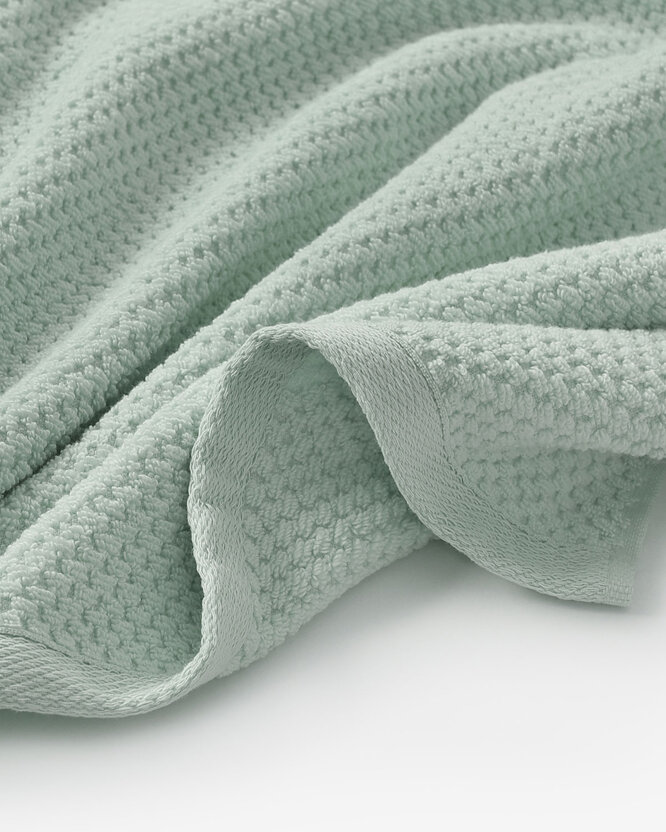 Frottee-Handtuch / Badetuch aus Baumwolle Micro Pure - Eukalyptus