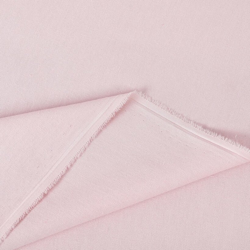 Natürlicher Leinenmischstoff - puderrosa
