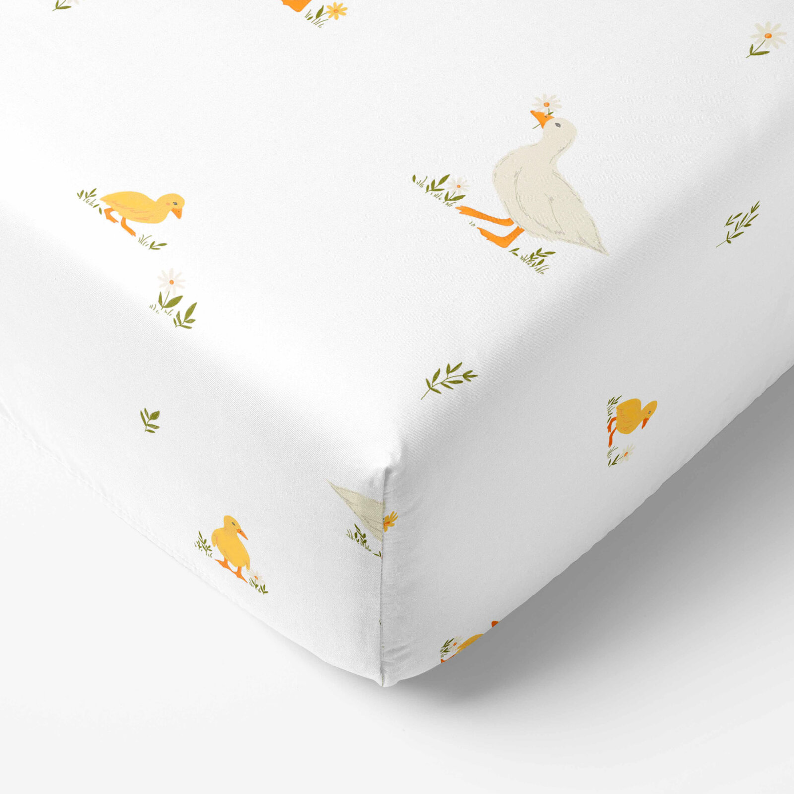 Ostern Spannbettlaken aus Baumwolle - Enten