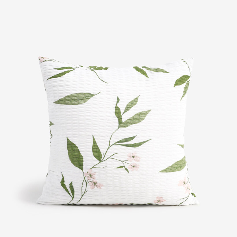 Seersucker-Kissenbezug - Duft nach Jasmin