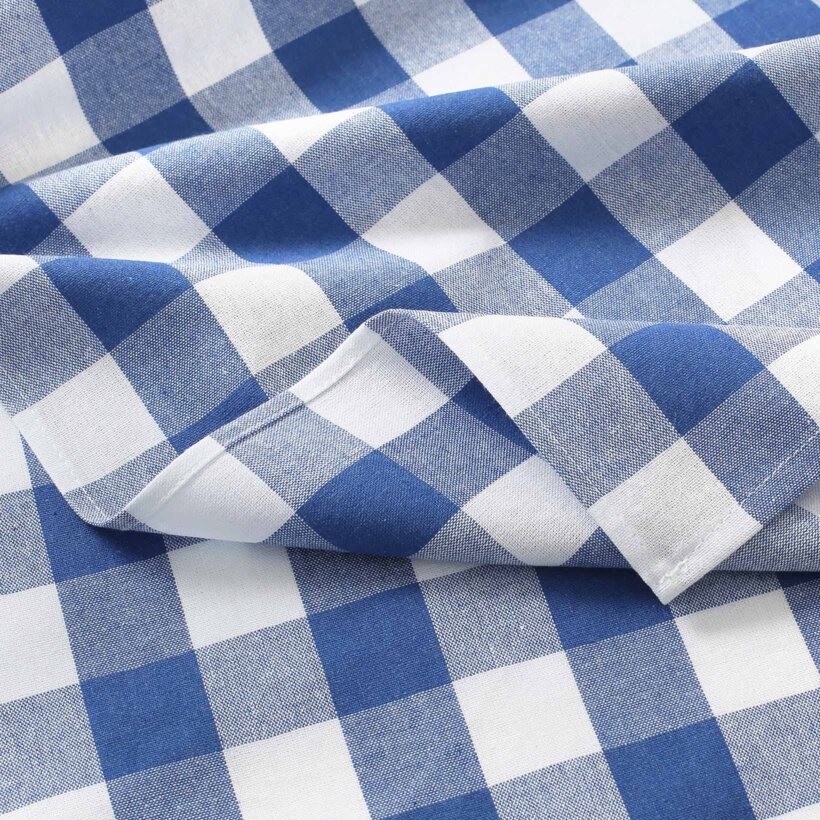 Küchentuch aus Baumwolle - blaue Würfel